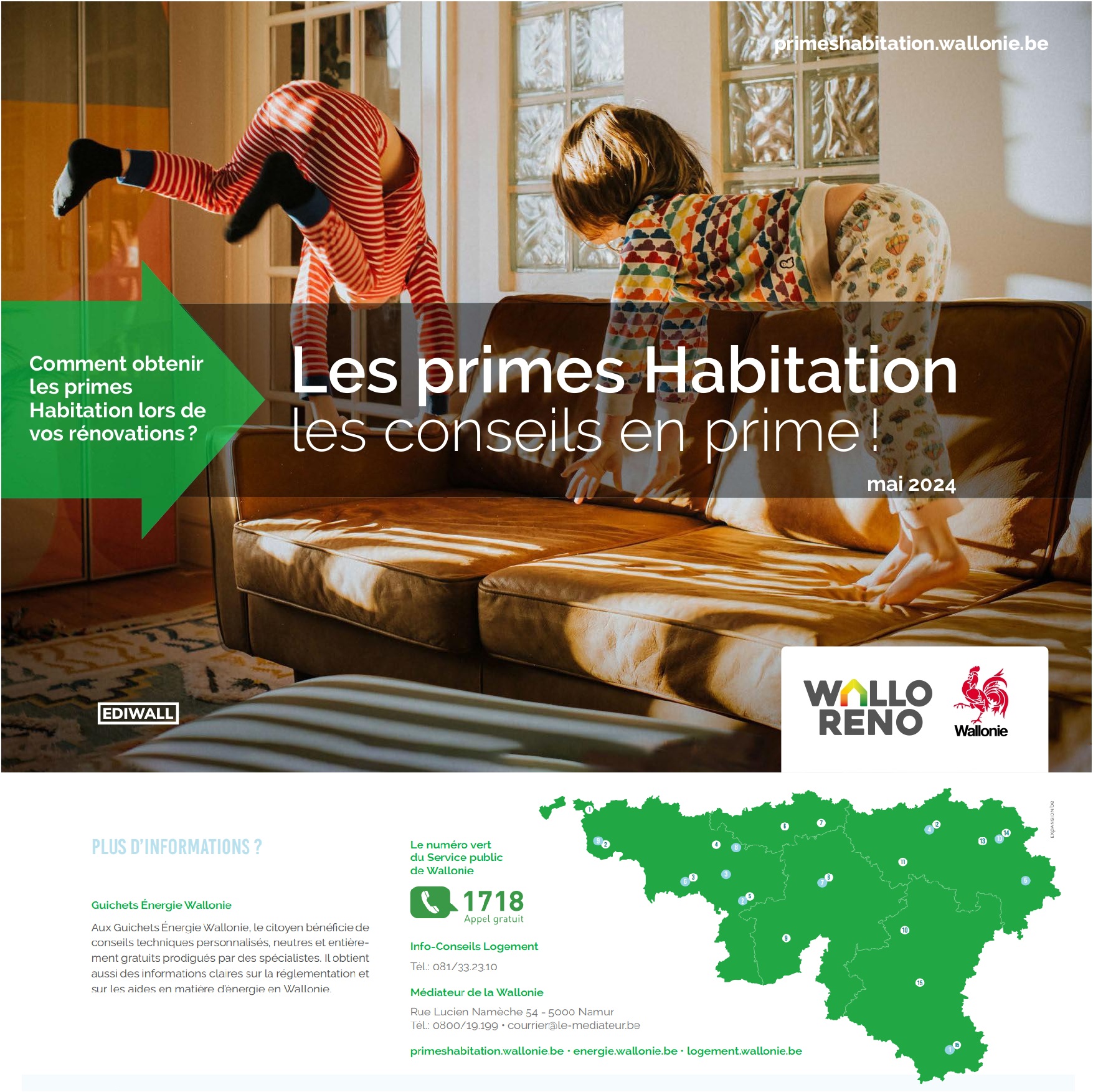 Les primes Habitation en Wallonie